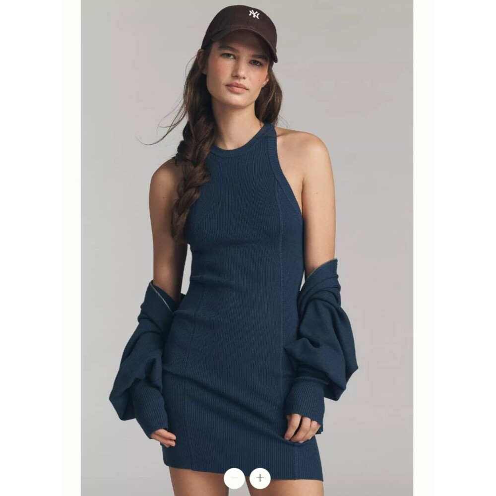 Anthropologie Daily Practice Cardigan & Sweater Dress Set